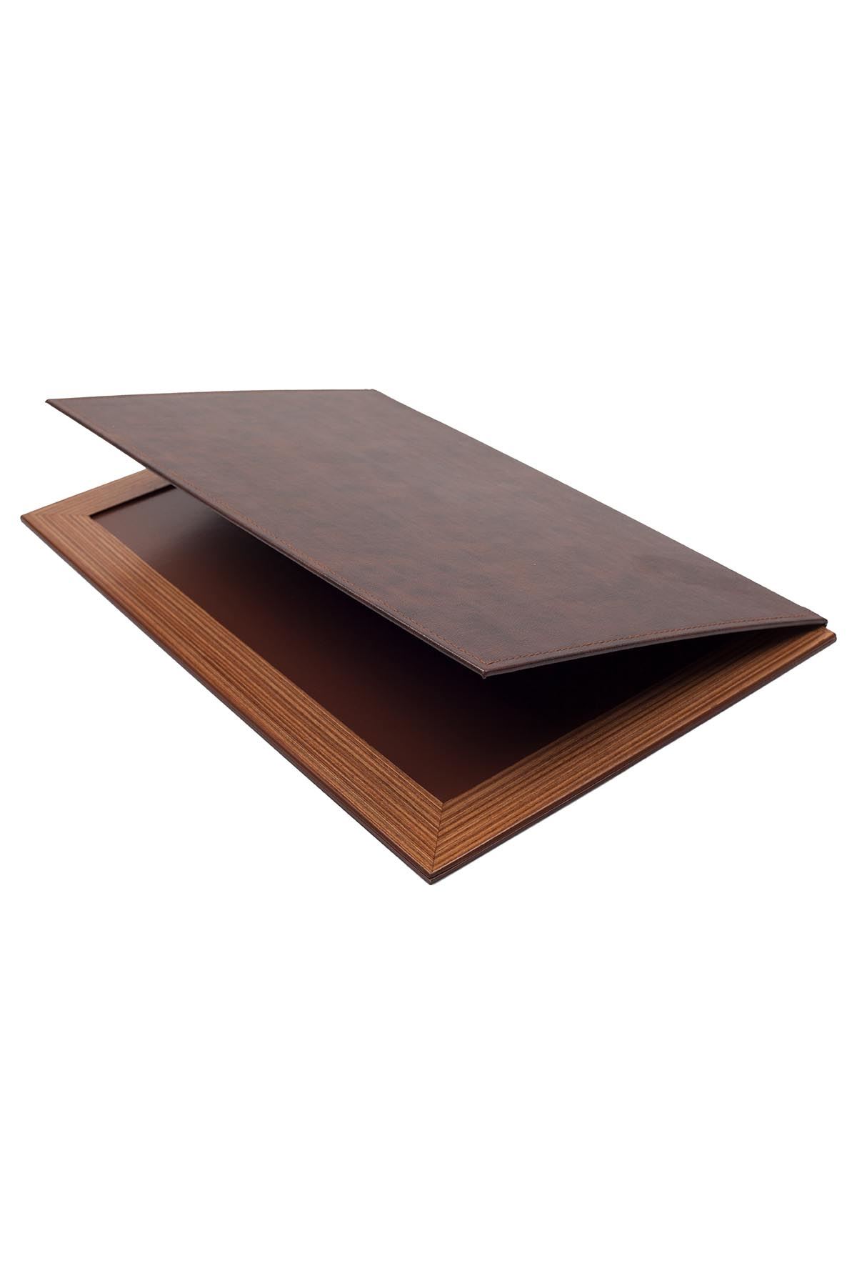 Star Lux Leather Desk Set Brown 11 Accessories