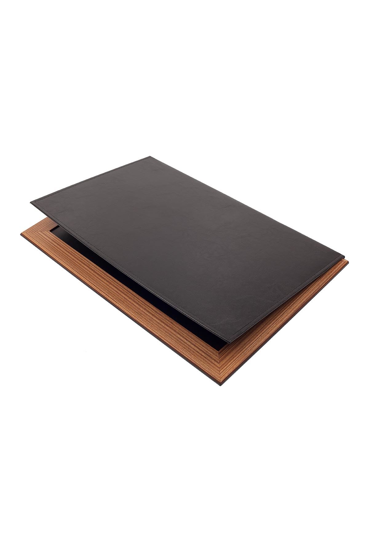 Star Lux Leather Desk Set Black 10 Accessories