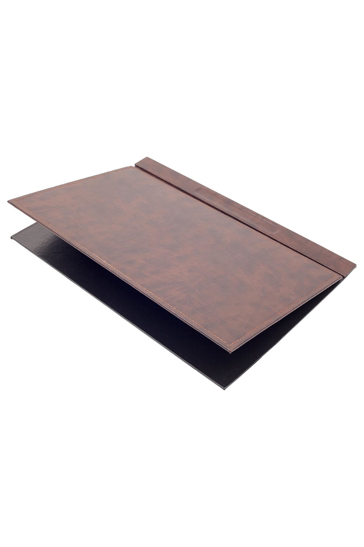 Leather Desk Set 8 Accessories Brown