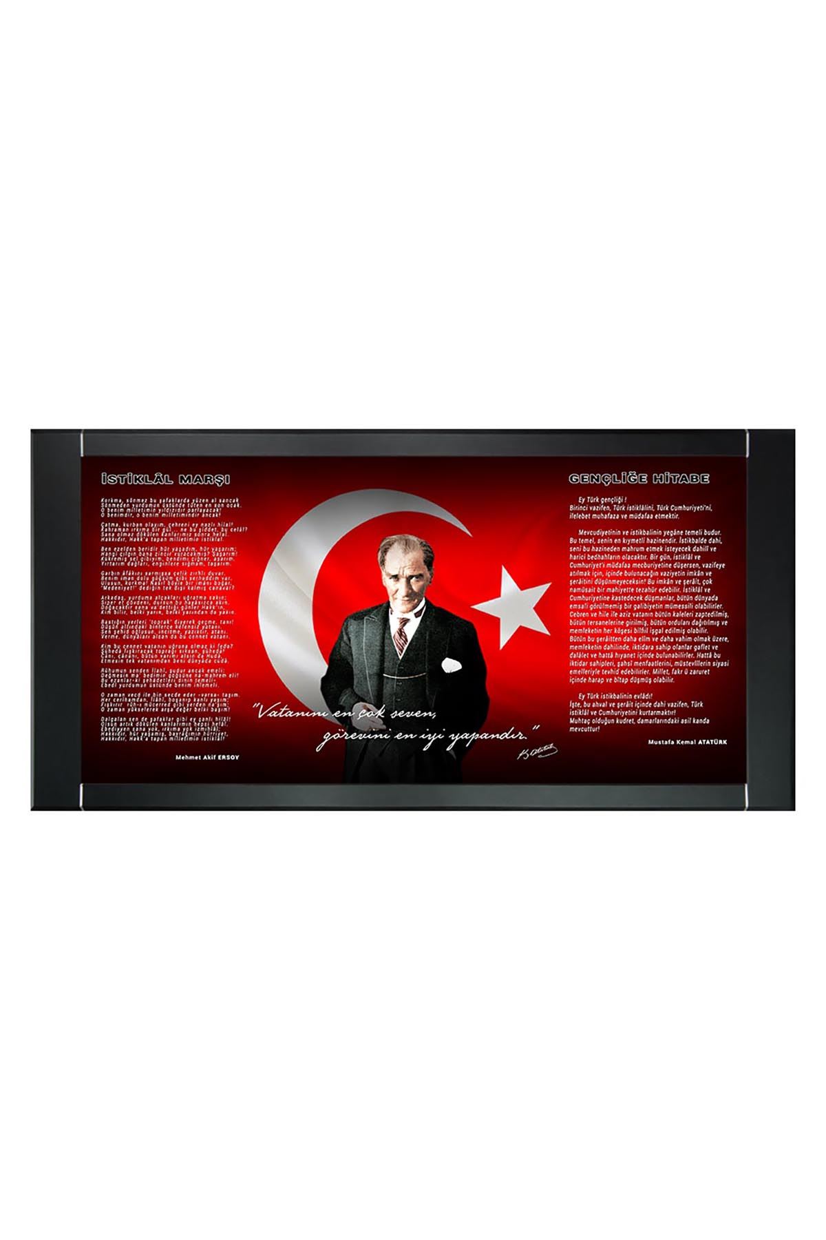 Atatürk Resimli Makam Panosu 