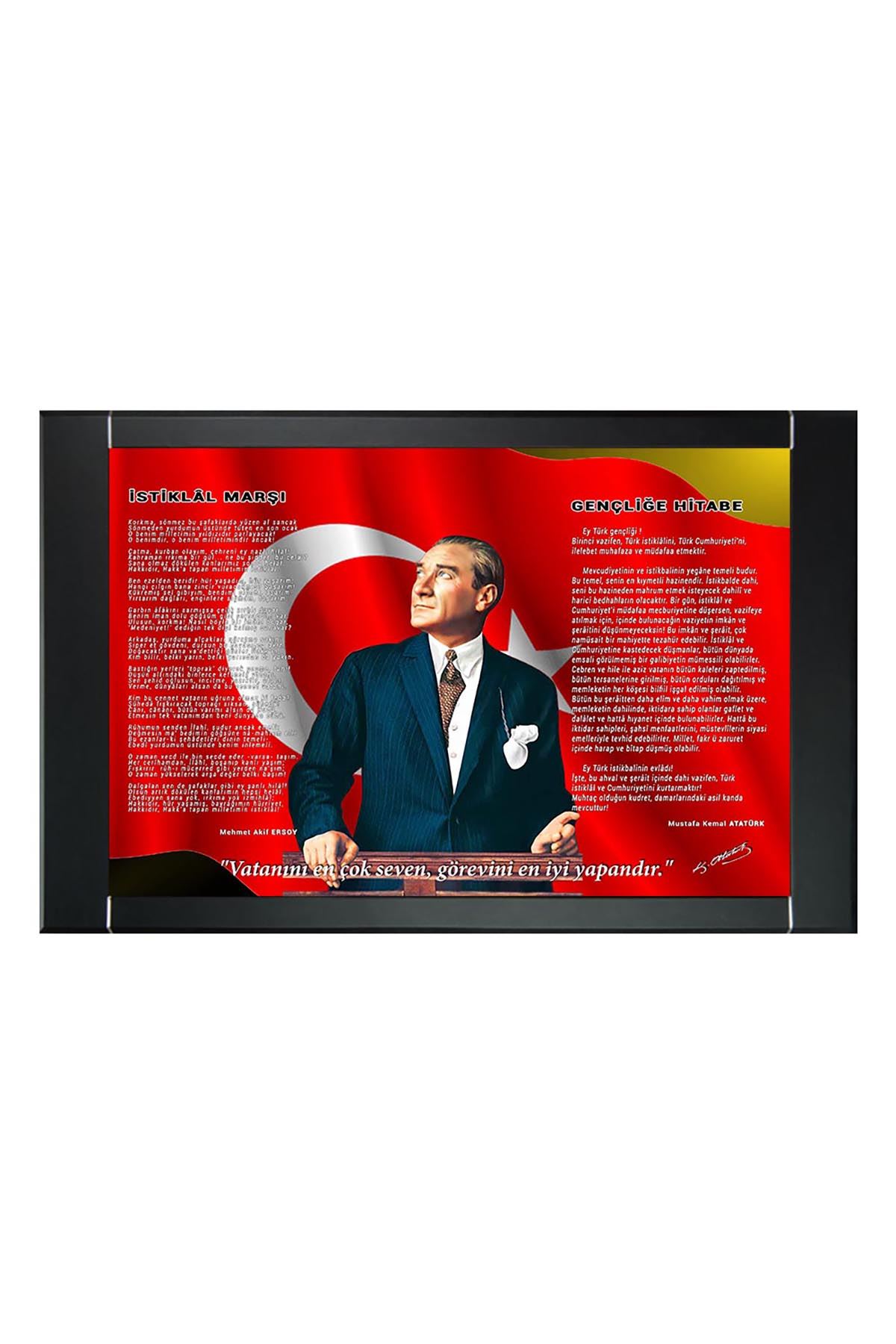 Atatürk Resimli Makam Panosu  