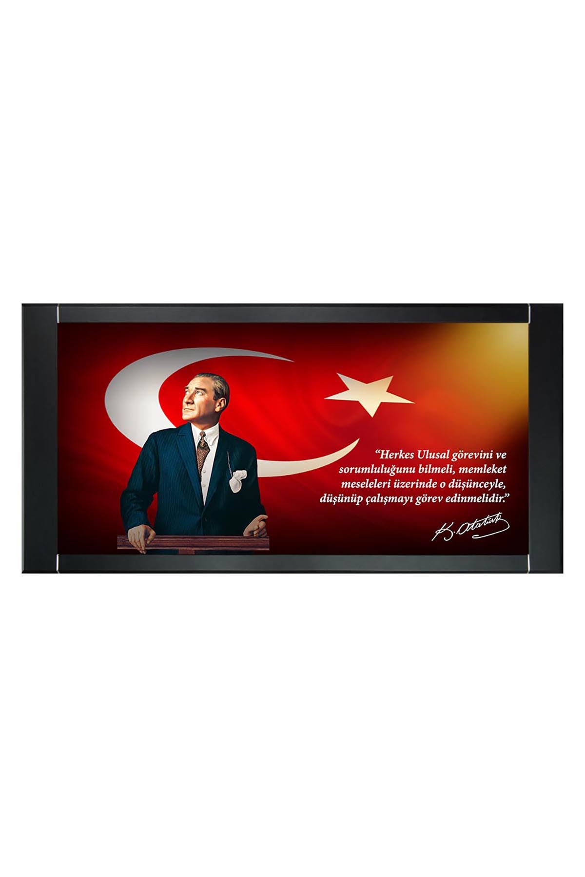 Atatürk Resimli Makam Panosu  