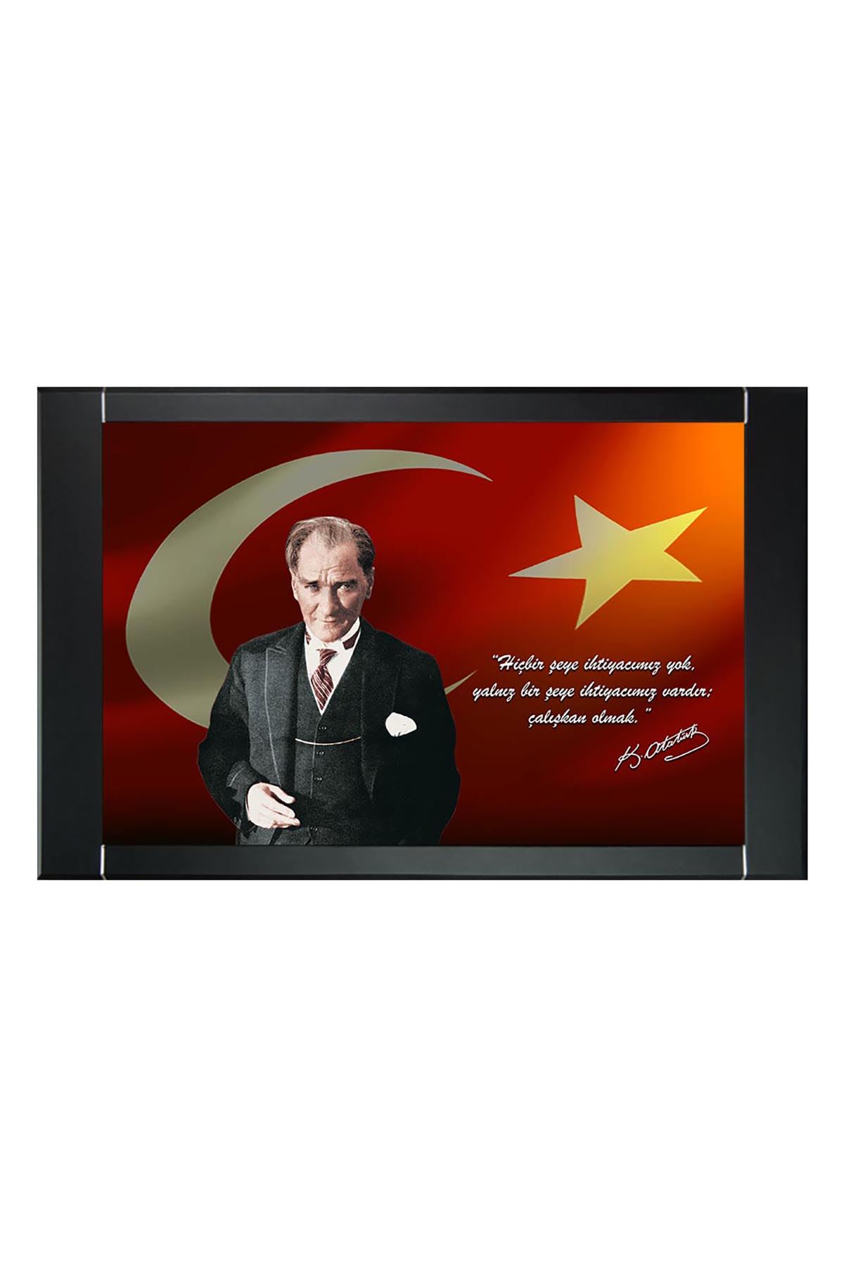 Atatürk Resimli Makam Panosu   