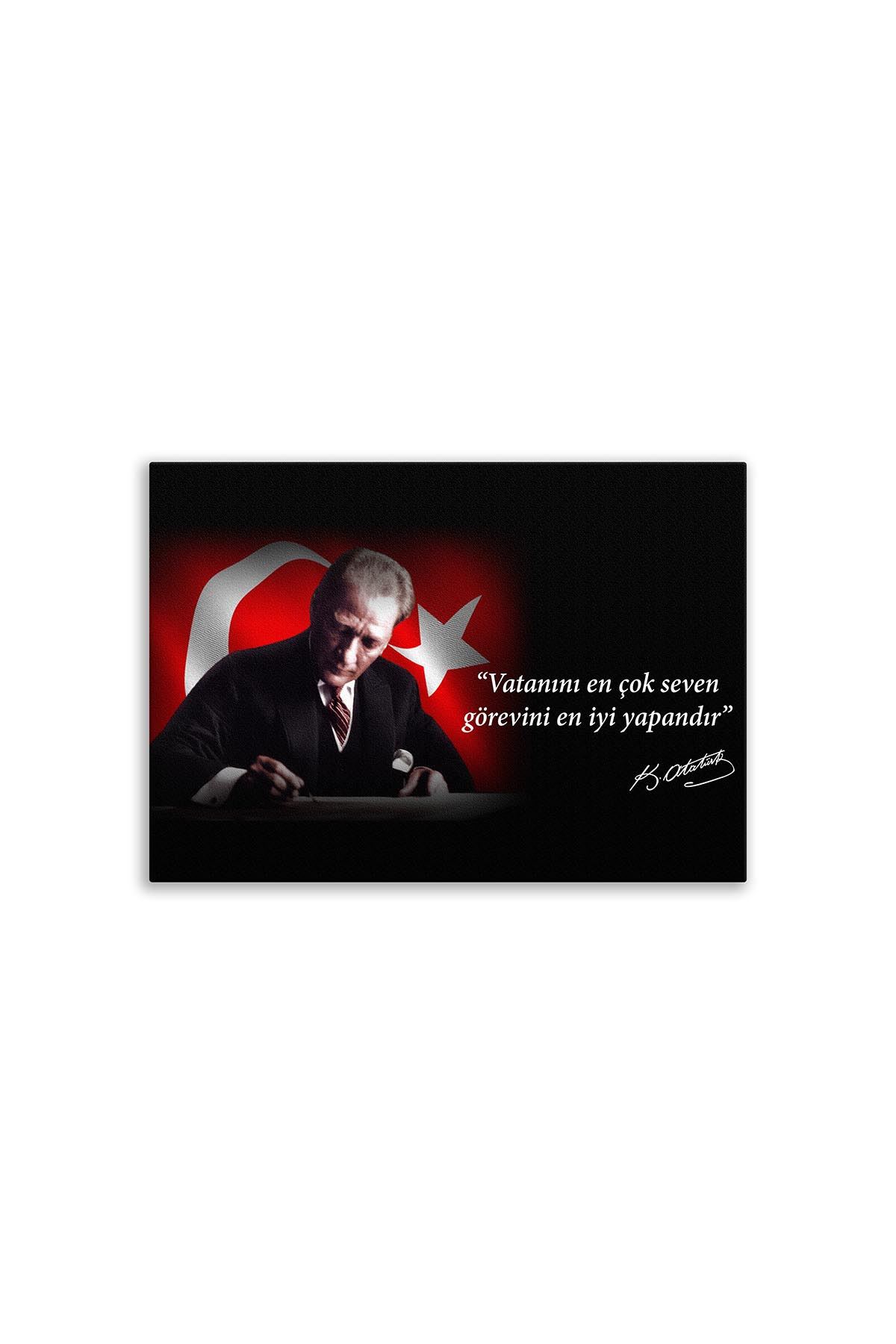 Founder of Turkiye Ataturk Canvas Board | Printed Canvas Board | Customized Canvas Board |Digital Printing 