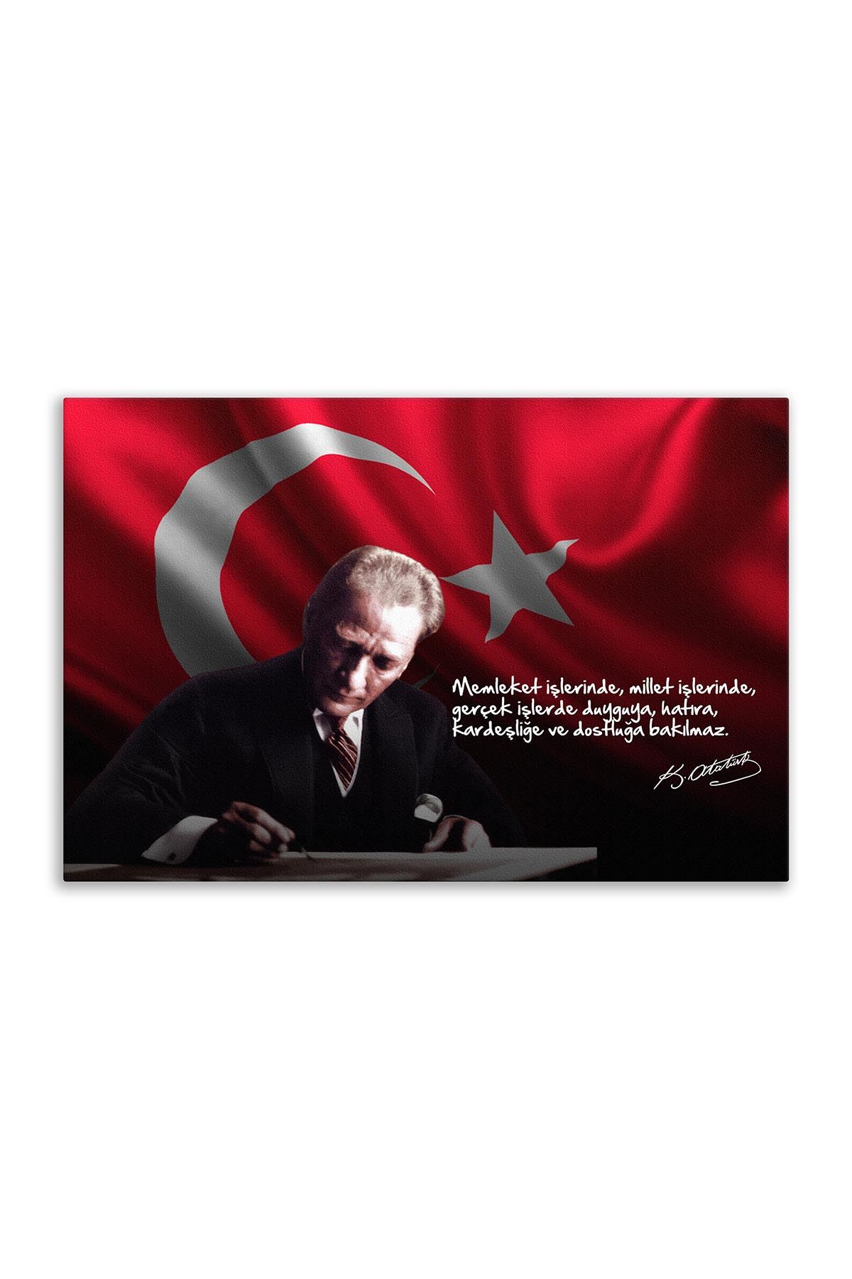 Atatürk In Council Canvas Board | Printed Canvas Board | Customized Canvas Board 