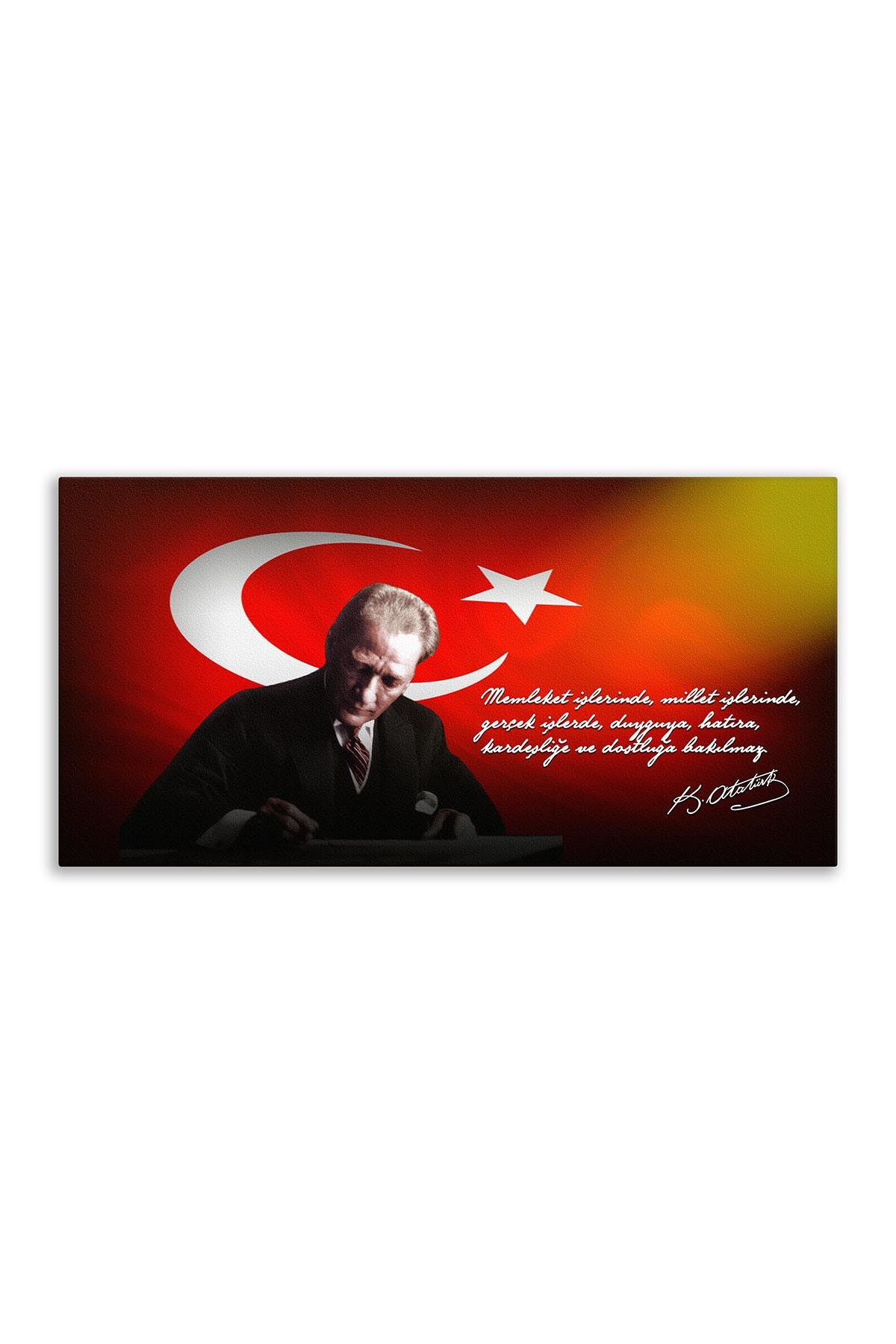 Atatürk Deri Üzerine Tablo 