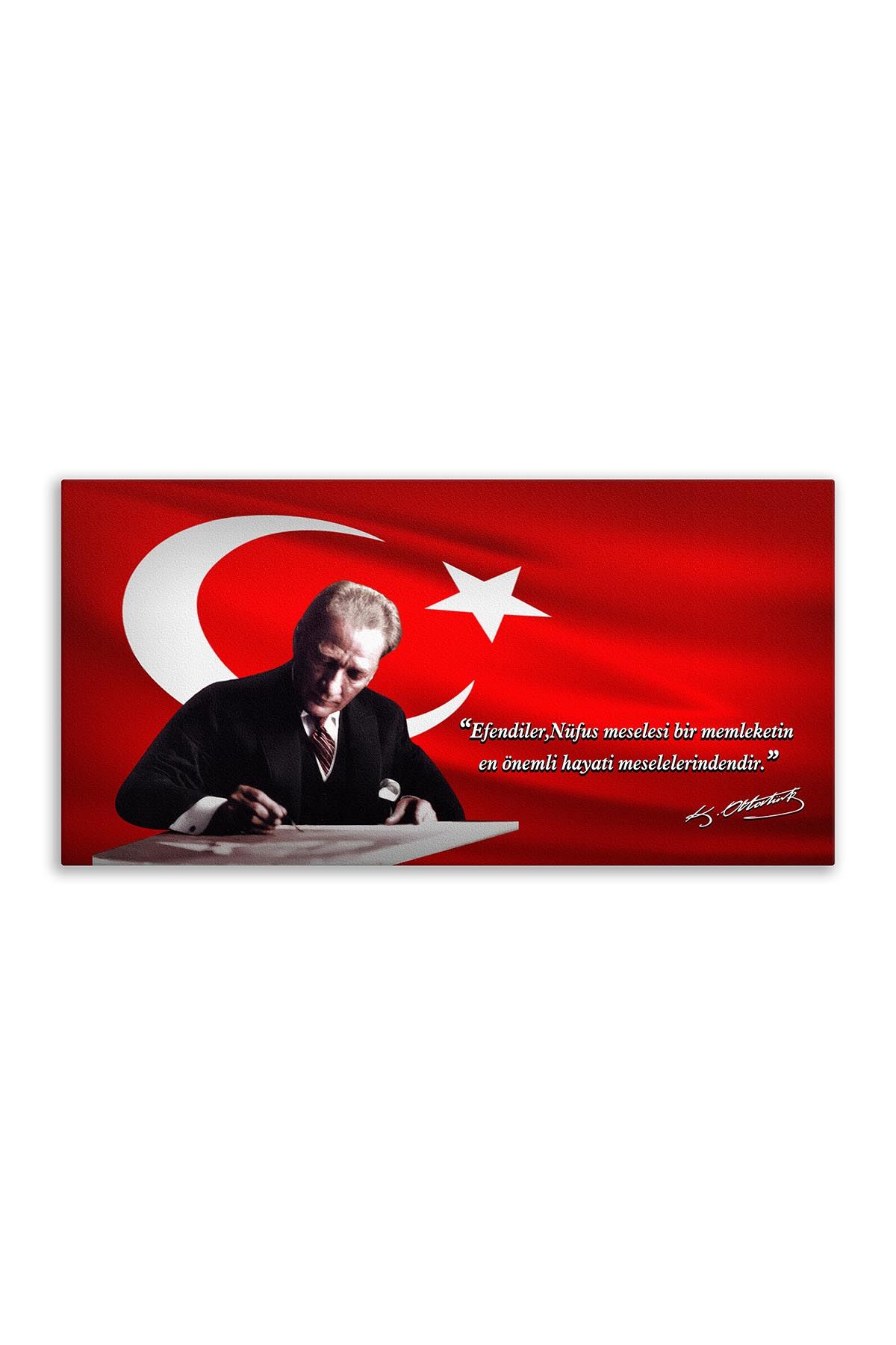 Deri Üzerine Atatürk Tablosu   
