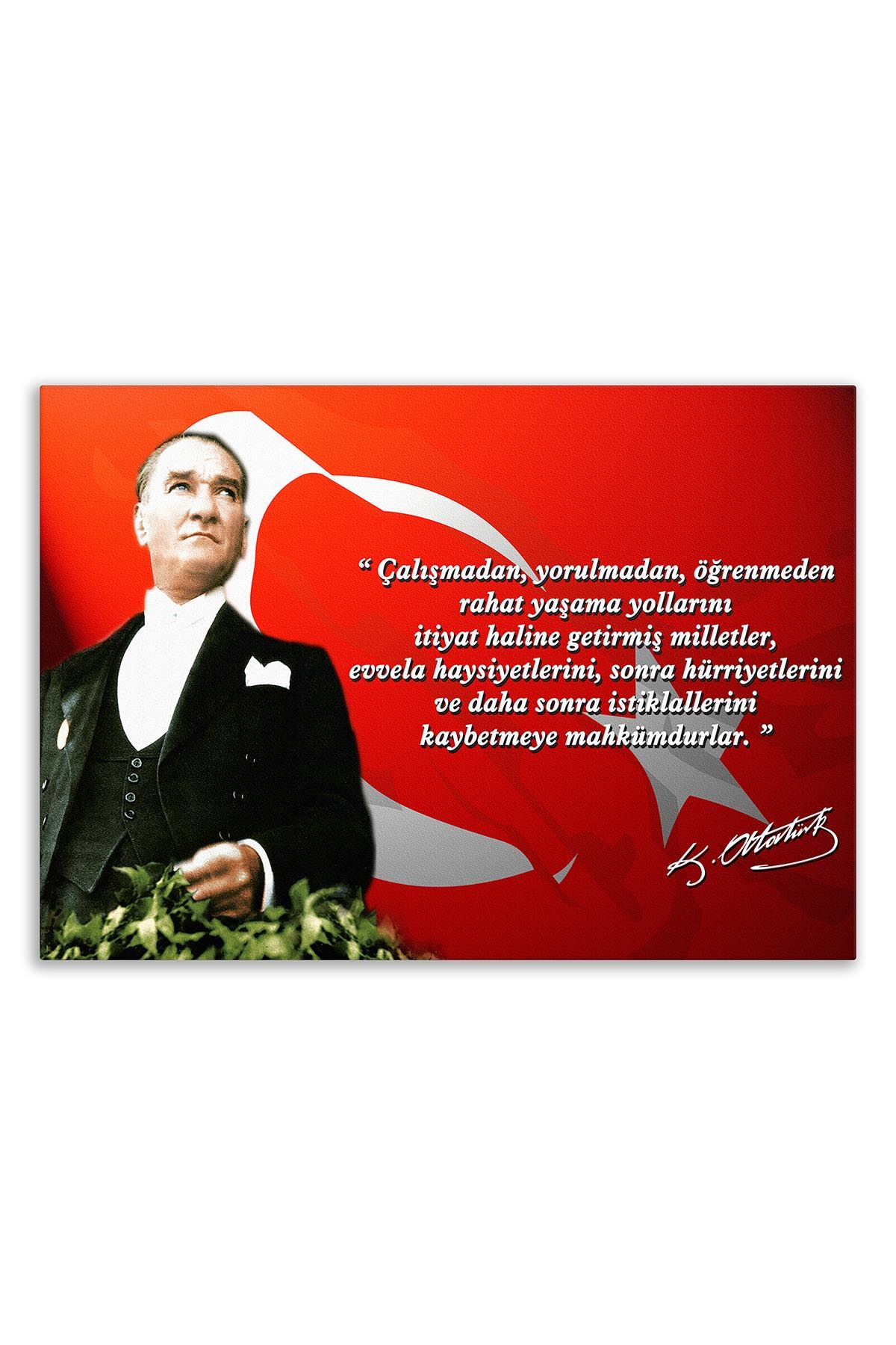 President Atatürk Canvas Board | Printed Canvas Board | Customized Canvas Board |Digital Printing