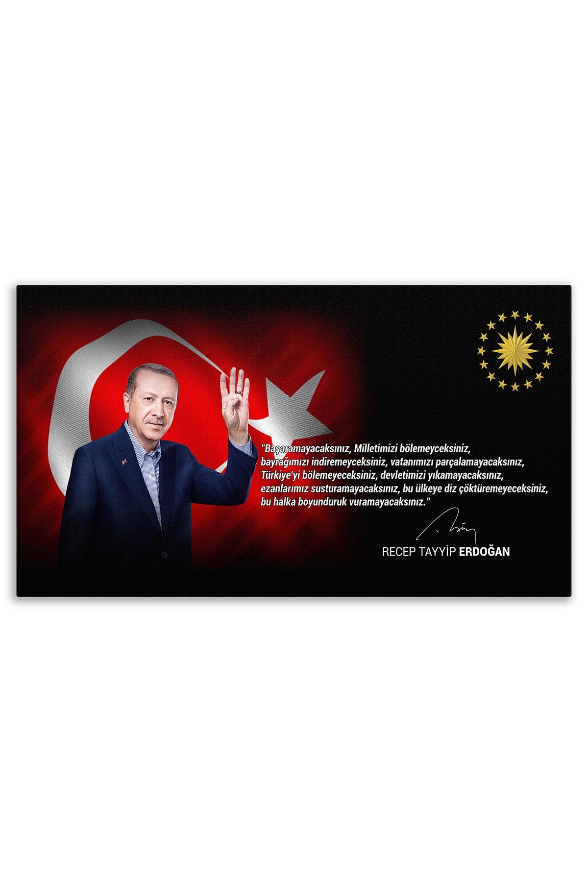 13th Turkish President Recep Tayyip Erdoğan Canvas Board | Printed Canvas Board | Customized Canvas Board |Digital Printing