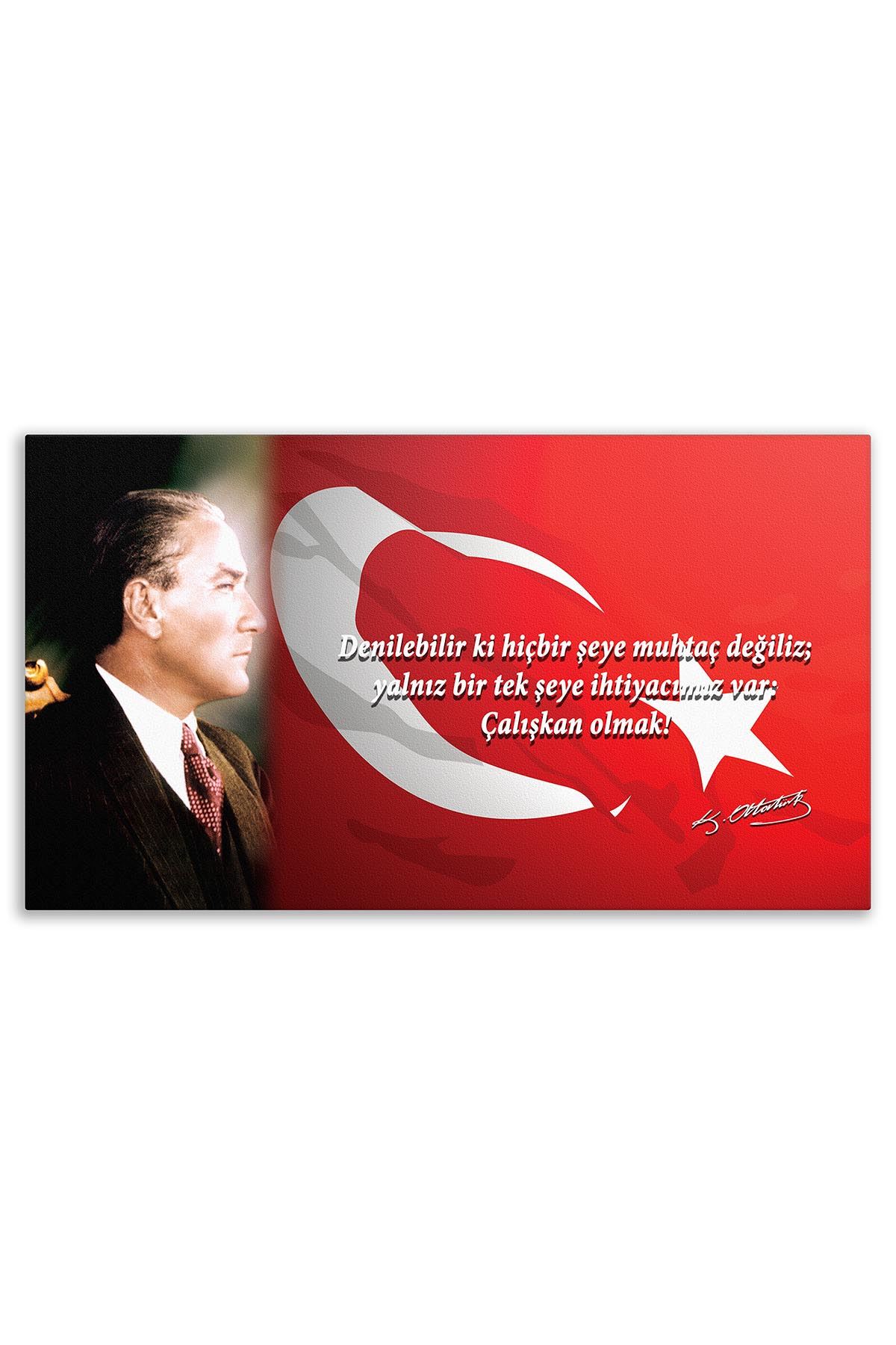 President Atatürk Canvas Board | Printed Canvas Board | Customized Canvas Board |Digital Printing