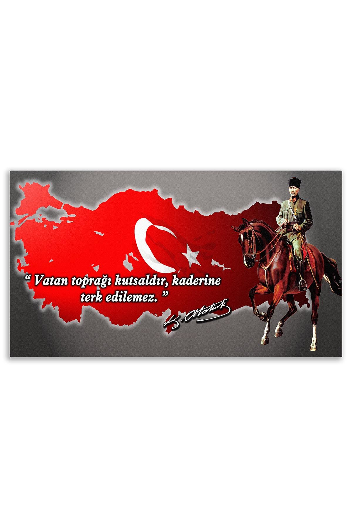 Cavalry Ataturk Canvas Board | Printed Canvas Board | Customized Canvas Board |Digital Printing