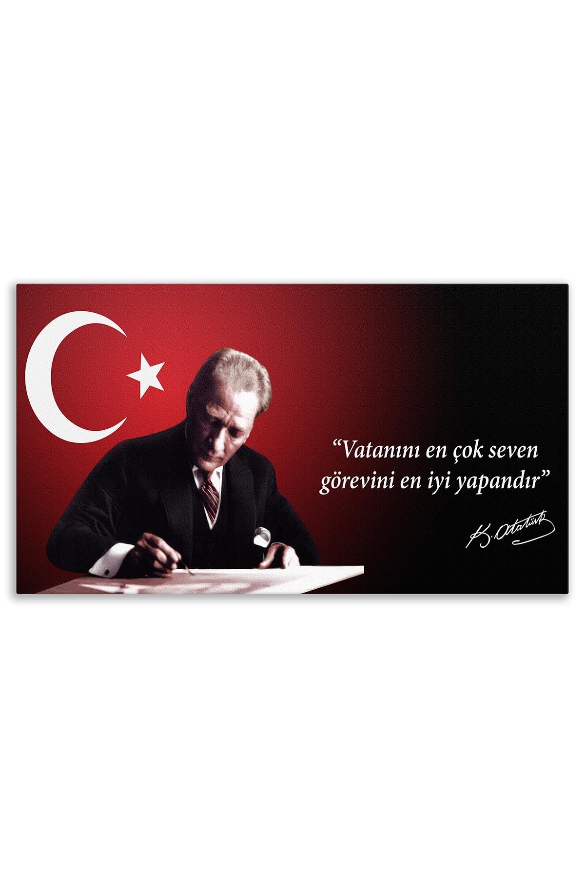Atatürk Deri Üzerine Tablo   