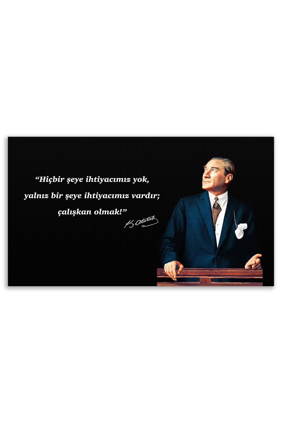Atatürk Deri Üzerine Tablo  