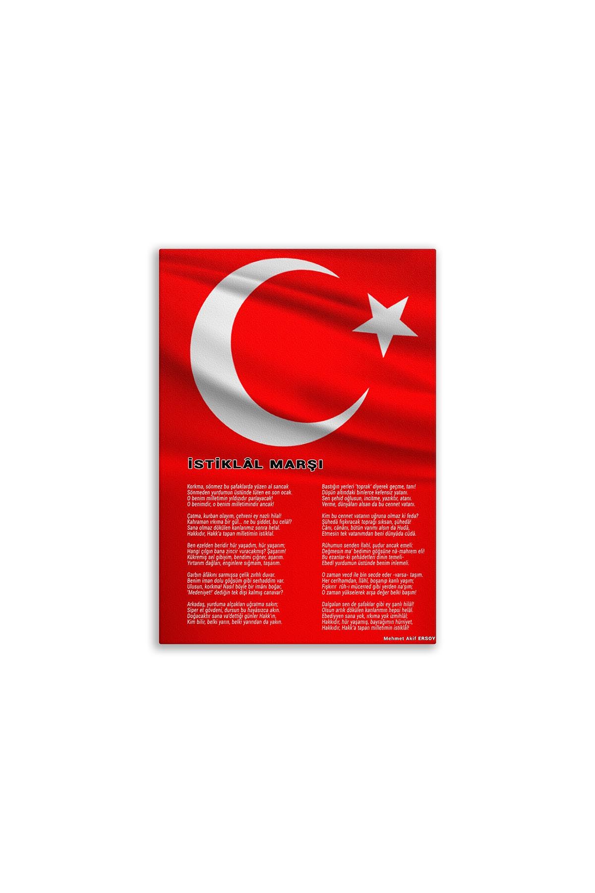 İstiklal Marşı Kanvas Tablo | Baskılı Kanvas Tablo | Kişiye Özel Kanvas Tablo