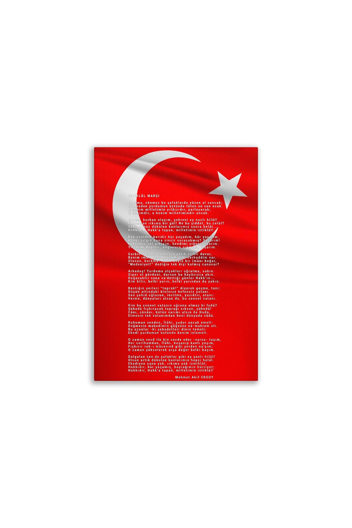 İstiklal Marşı Kanvas Tablo     