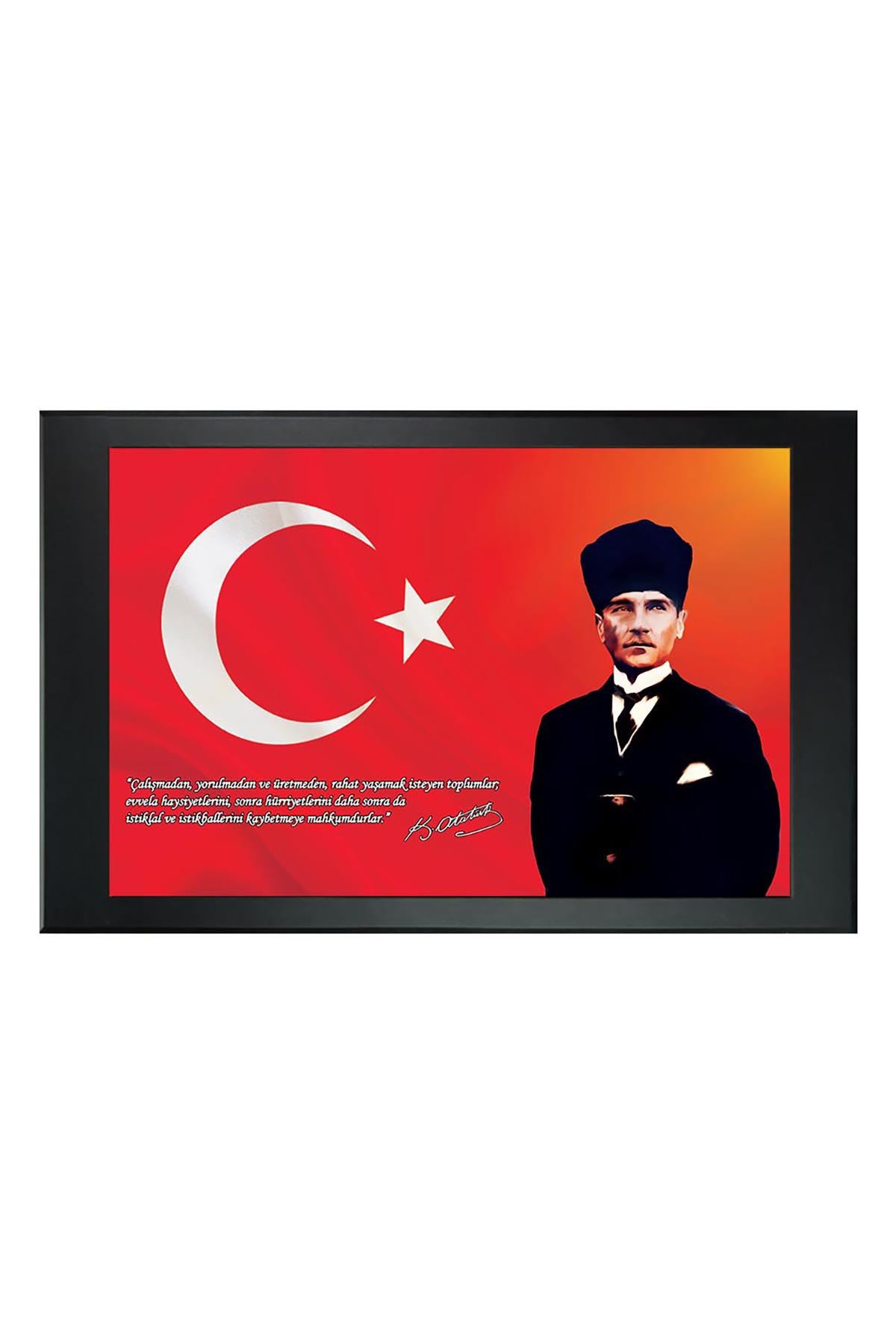 Atatürk Resimli Makam Panosu     
