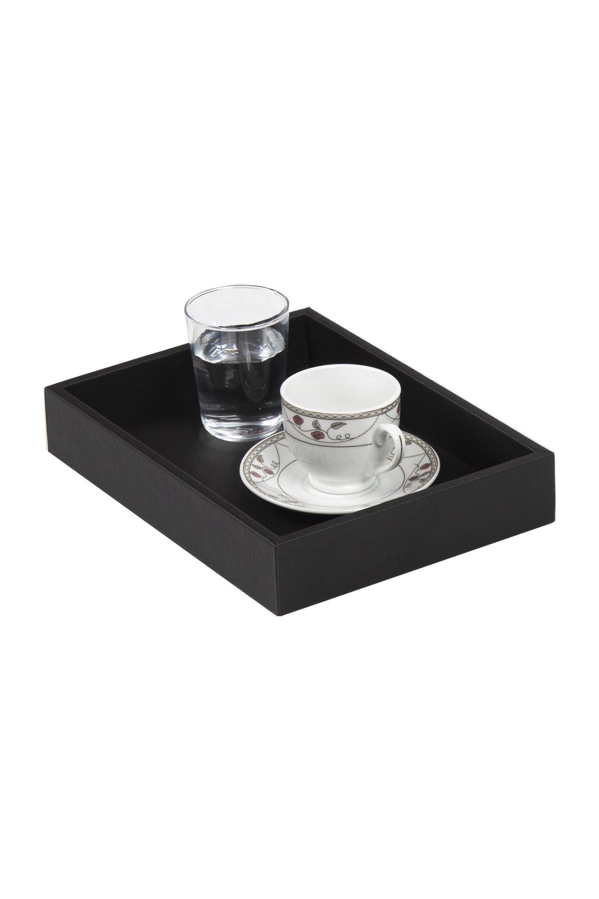 Leather Tea / Coffee Tray | Leather Service Tray | Leather Tea Tray | Leather Coffee Tray | Leather Hotel Accessory | Leather Office Accessory