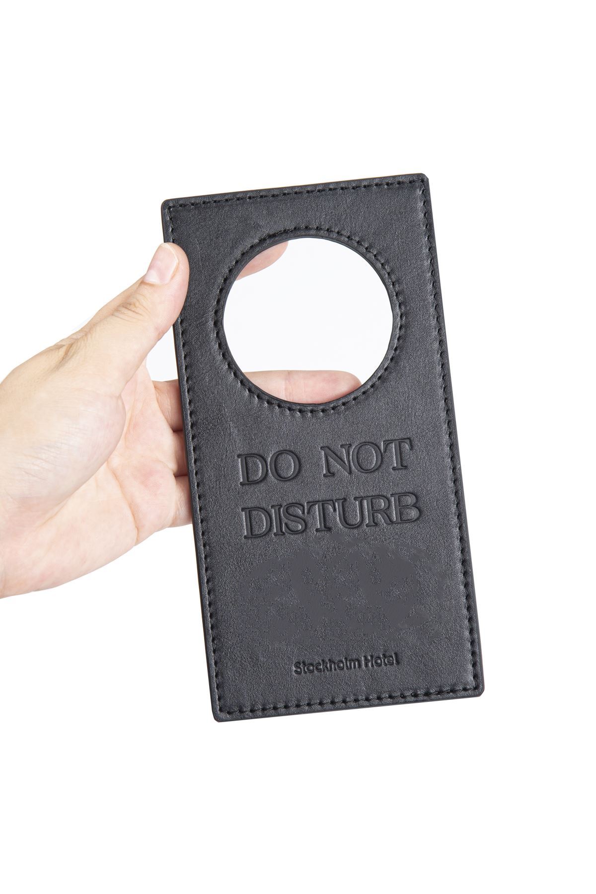 Leather Hotel Door Hanger | Leather Hotel Door Sign | Do Not Disturb Door Tag | Leather Hotel Accessories | Double Sided Door Hanger | Leather Door Sign