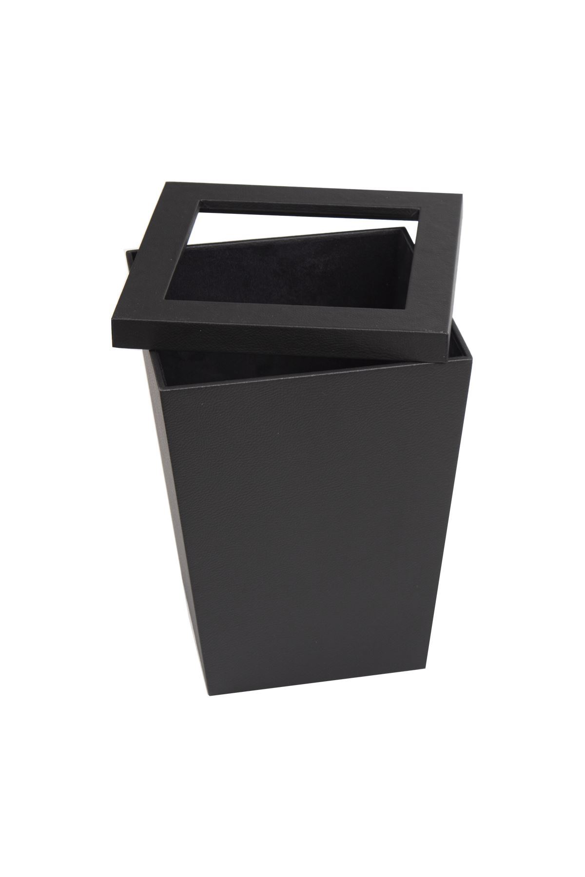 سلة مهملات جلد | سلة مهملات للفنادق | سلة مهملات للمكاتب  | سلة مهملات جلد اسود