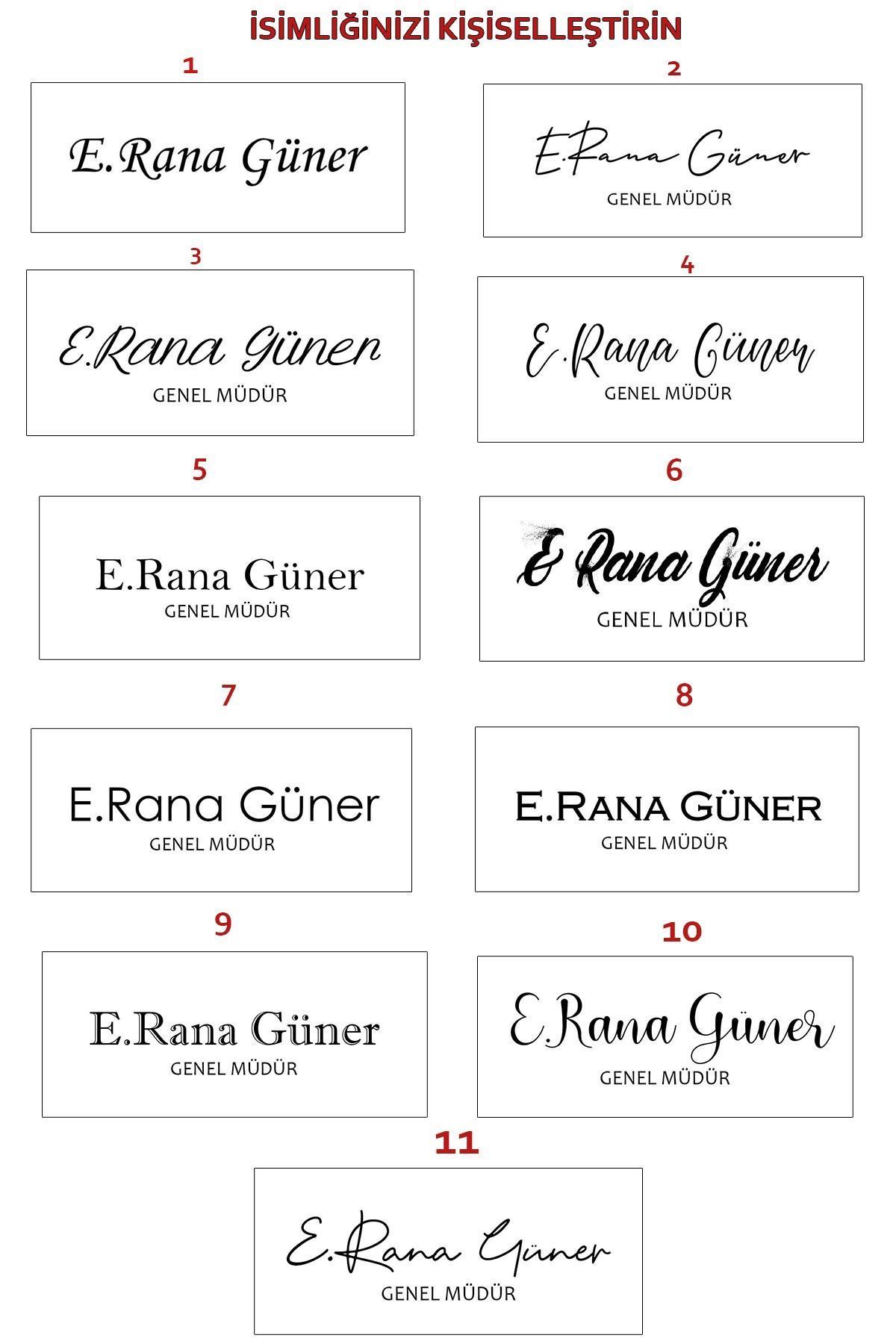 Doğa Crystal Desk Set 6 Desk Accessories