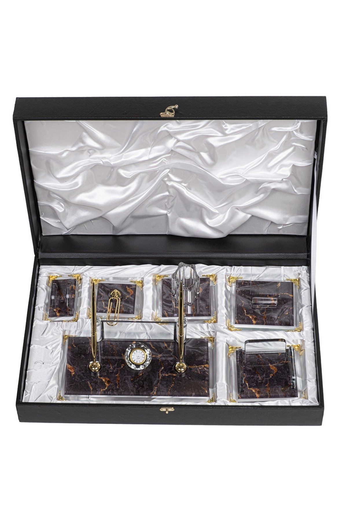 Crystal Desk Organizer Set ( With Pen Set )