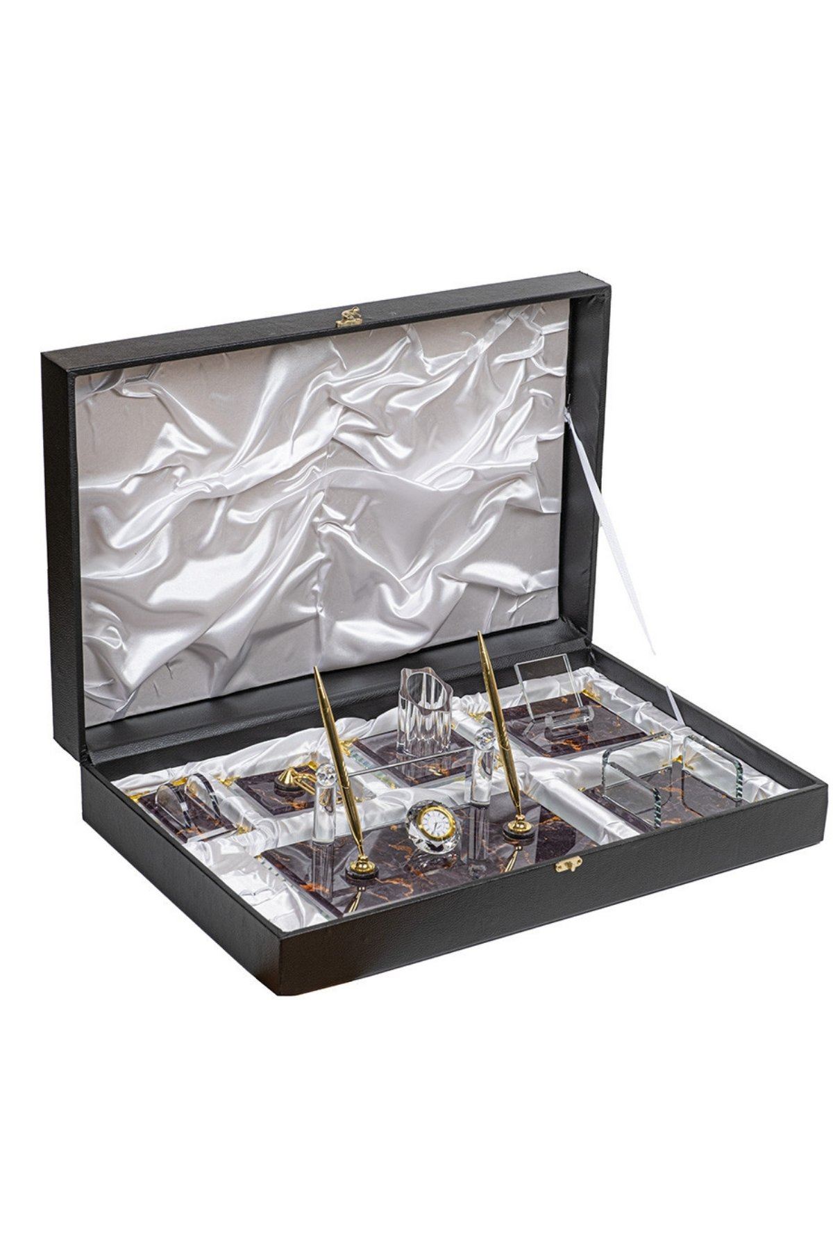 Crystal Desk Organizer Set ( With Pen Set )