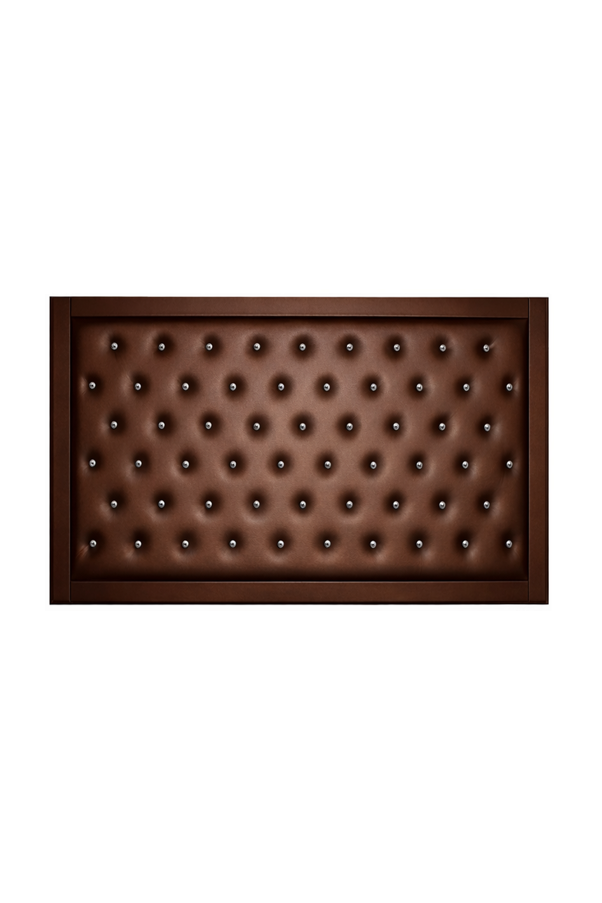 لوحة إدارية فاخرة بإطار جلد مزخرف بالأزرار