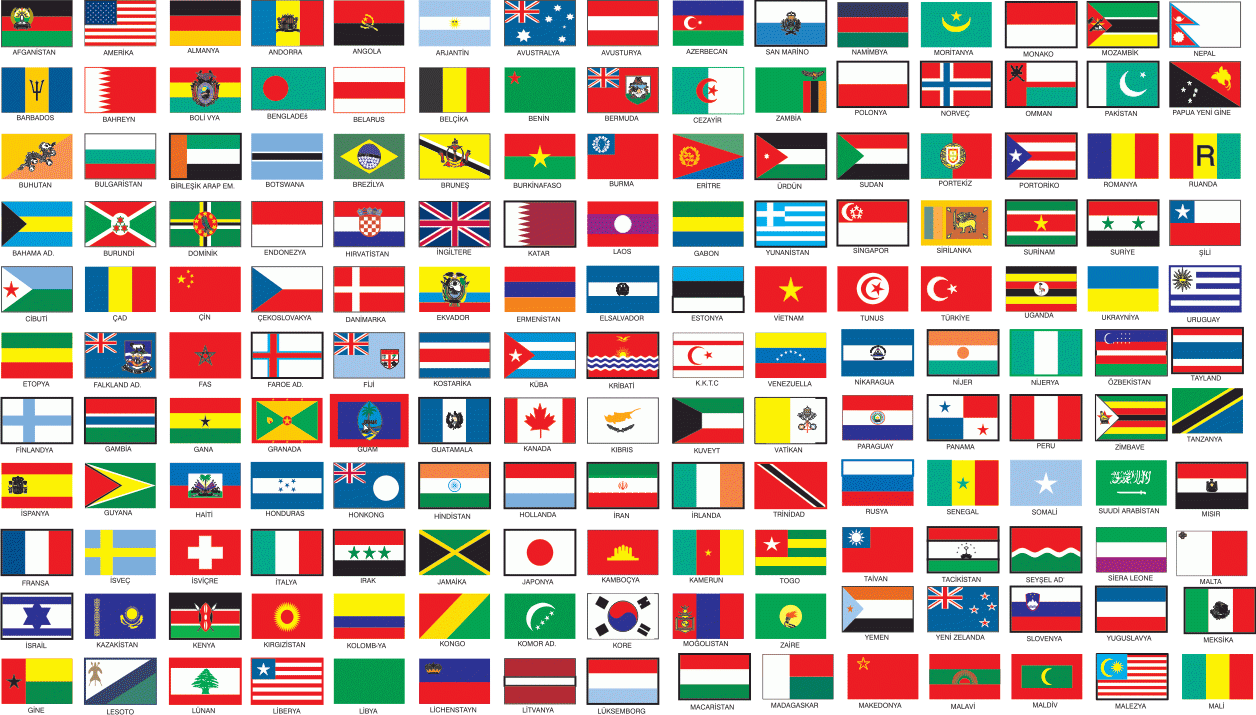 Desktop Flag Single ( Golden Stand )