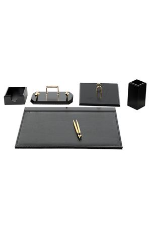 Flash Wooden Desk Set Black 6 Accessories  | Flaş Desk Set | Wooden Desk Set Black | Bordeaux Desk Set | Wooden Desk Accessories | Black Desk Accessories