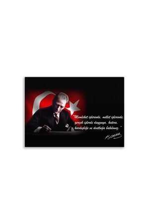 Founder of Turkiye Ataturk Canvas Board | Printed Canvas Board | Customized Canvas Board  