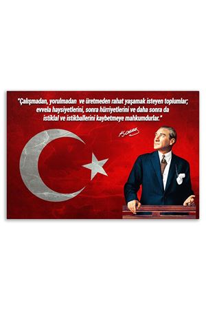 Atatürk In Council Canvas Board | Printed Canvas Board | Customized Canvas Board