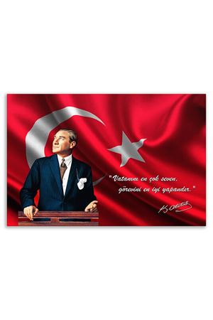 Atatürk In Council Canvas Board | Printed Canvas Board | Customized Canvas Board