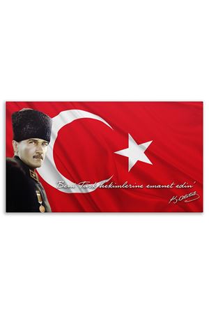 Commander Atatürk Canvas Board | Printed Canvas Board | Customized Canvas Board |Digital Printing