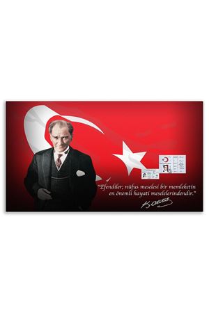 President Atatürk Canvas Board | Printed Canvas Board | Customized Canvas Board |Digital Printing