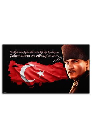 Commander Atatürk Canvas Board | Printed Canvas Board | Customized Canvas Board |Digital Printing