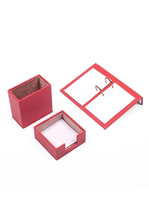 Leather Desk Accessories set of 3 Red| Desk Set Accessories | Desktop Accessories | Desk Accessories | Desk Organizers