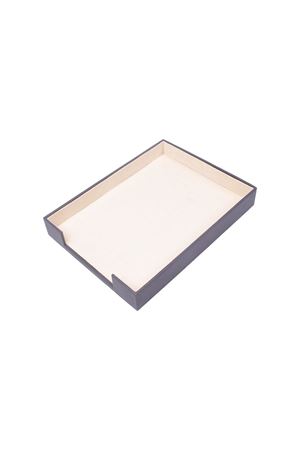 Document Tray | Gray Leather Document Shelf |Single Document Tray | A4 Document Rack | Leather Document Tray | Office Accessories | Table Accessories | Leather Accessories | Leather Document Tray | Desk Accessories