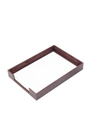 Brown Leather Document Tray | Leather Document Shelf |Single Document Tray | A4 Document Rack | Leather Document Tray | Office Accessories | Table Accessories | Leather Accessories | Leather Document Tray | Desk Accessories