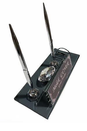 Crystal Desk Name Plate