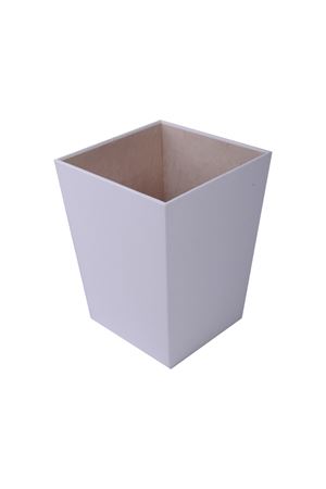 White leather Garbage Can | Trash Can | Trash Bin | Leather Garbage Can | Office Garbage Can | Hotel Garbage Can
