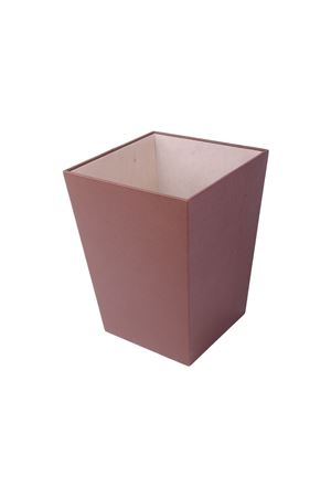 Tan Leather Garbage Can | Trash Can | Trash Bin | Leather Garbage Can | Office Garbage Can | Hotel Garbage Can