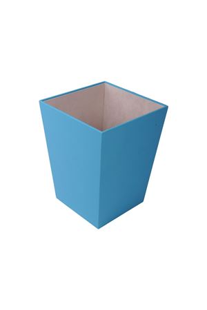 Turquoise Leather Garbage Can | Trash Can | Trash Bin | Leather Garbage Can | Office Garbage Can | Hotel Garbage Can