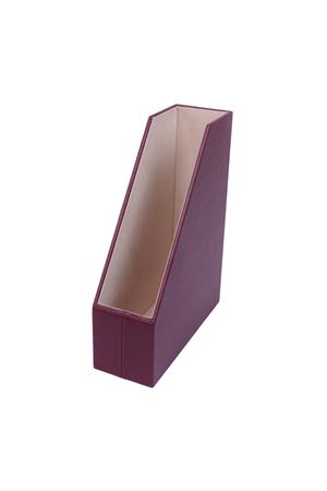 Bordeaux Leather Magazine Holder | Leather Magazine Holder | File Organizer | File Box | File Storage | Magazine Archive Folder | Leather File Rack | Leather Accessory | Leather Office Accessories