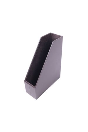 Brown Leather Magazine Holder | Leather Magazine Holder | File Organizer | File Box | File Storage | Magazine Archive Folder | Leather File Rack | Leather Accessory | Leather Office Accessories