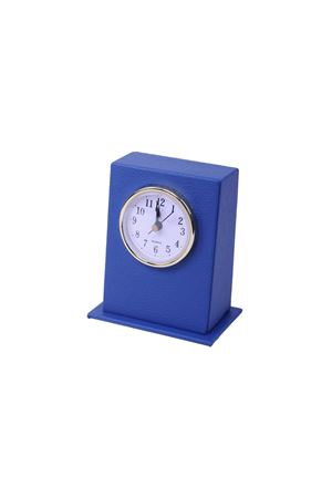 Blue Leather Desktop Clock | Leather Desk Accessory | Desk Accessories | Desk Clock | Desktop Clock
