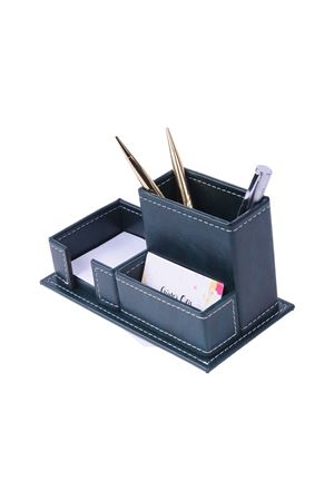 Double Document Tray With 2 Accessories Gray| Desk Set Accessories | Desktop Accessories | Desk Accessories | Desk Organizers
