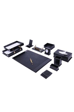 طقم مكتب انيق – اسود – 14 قطعة