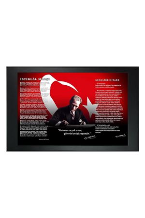 Atatürk Resimli Makam Panosu 