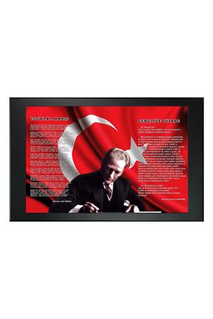 Atatürk Resimli Makam Panosu  