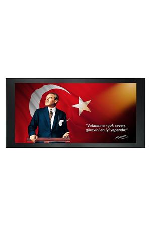 Atatürk Printed Manager Board | Printed Manager Board | Leather Framed Board | High Quality Manager Board  